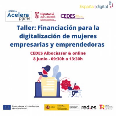 Taller: Financiación para la digitalización de mujeres empresarias y emprendedoras