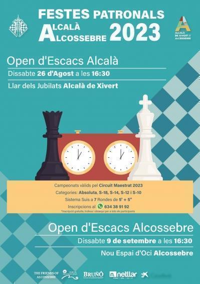 Open de Ajedrez en Alcalà de Xivert y Alcossebre