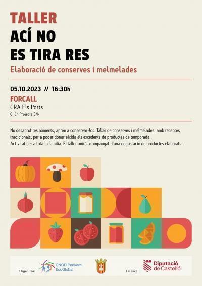 Taller: No se tira nada. Elaboración de conservas y mermeladas