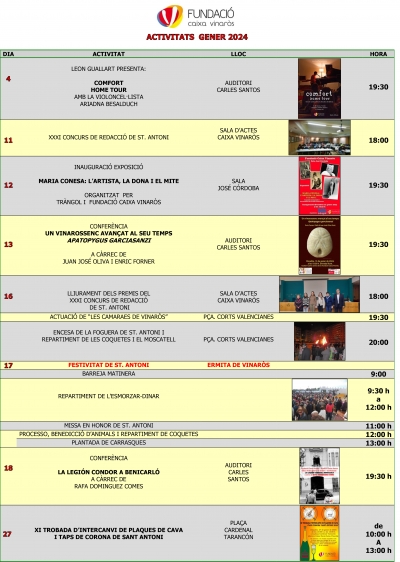 Actividades Fundación Caixa Vinaròs