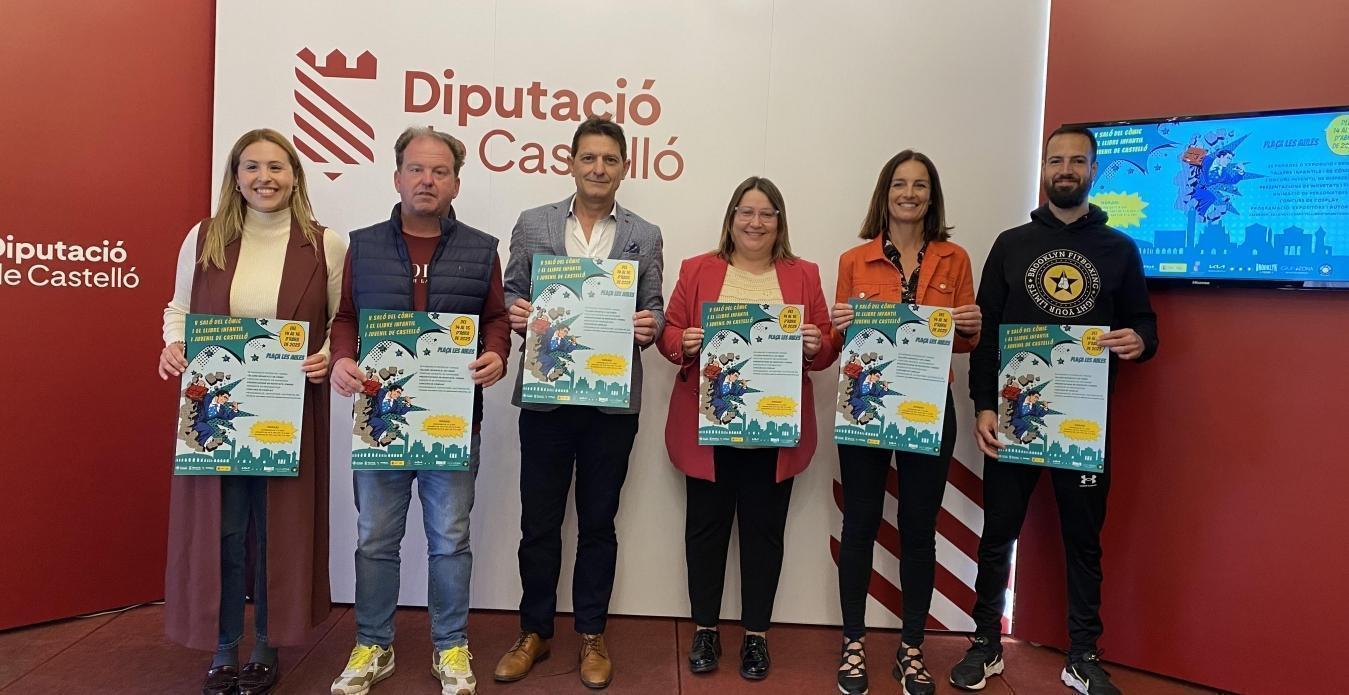 La Diputación respalda el ‘V Salón del Cómic y el Libro Infantil y Juvenil de Castelló’ que se celebrará del 14 al 16 de abril en la Plaza de las Aulas