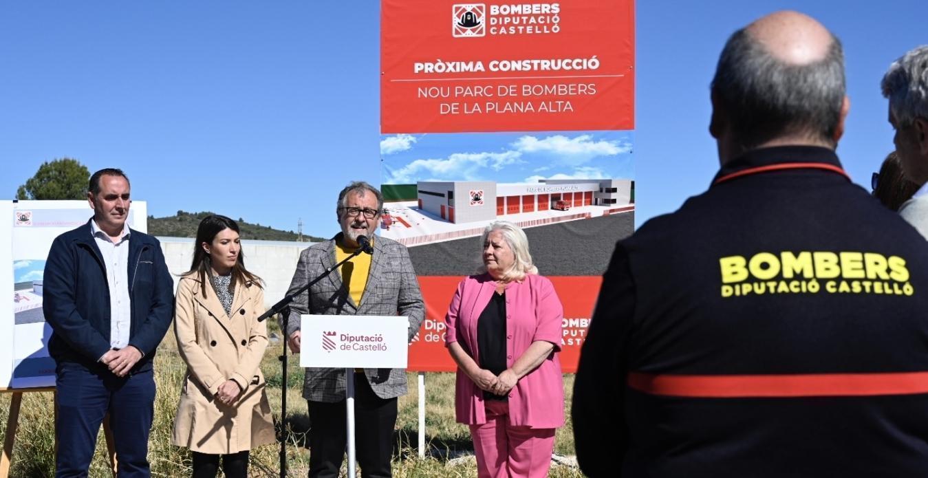 La Diputació de Castelló invertirà 2 milions d'euros en el nou parc de bombers d'Oropesa que estarà operatiu en 2024