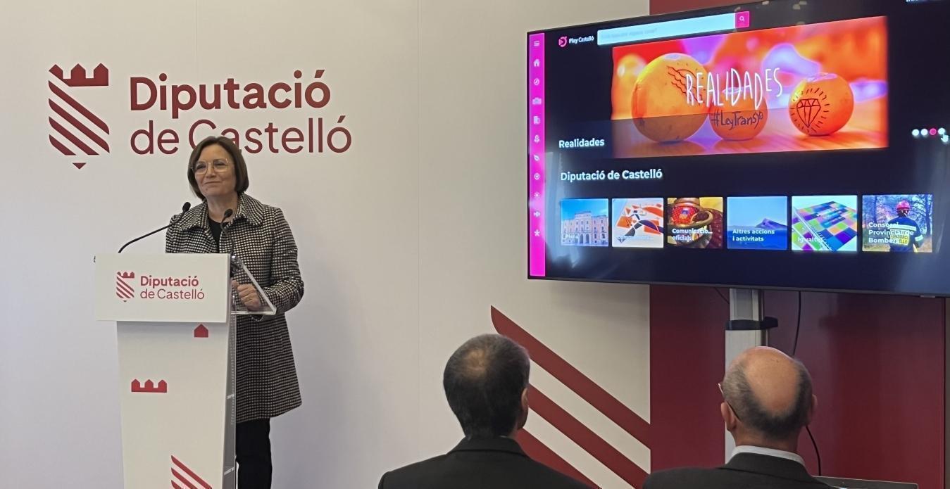 La Diputació de Castelló activa la plataforma de continguts audiovisuals Play Castelló per a promocionar la província de manera global