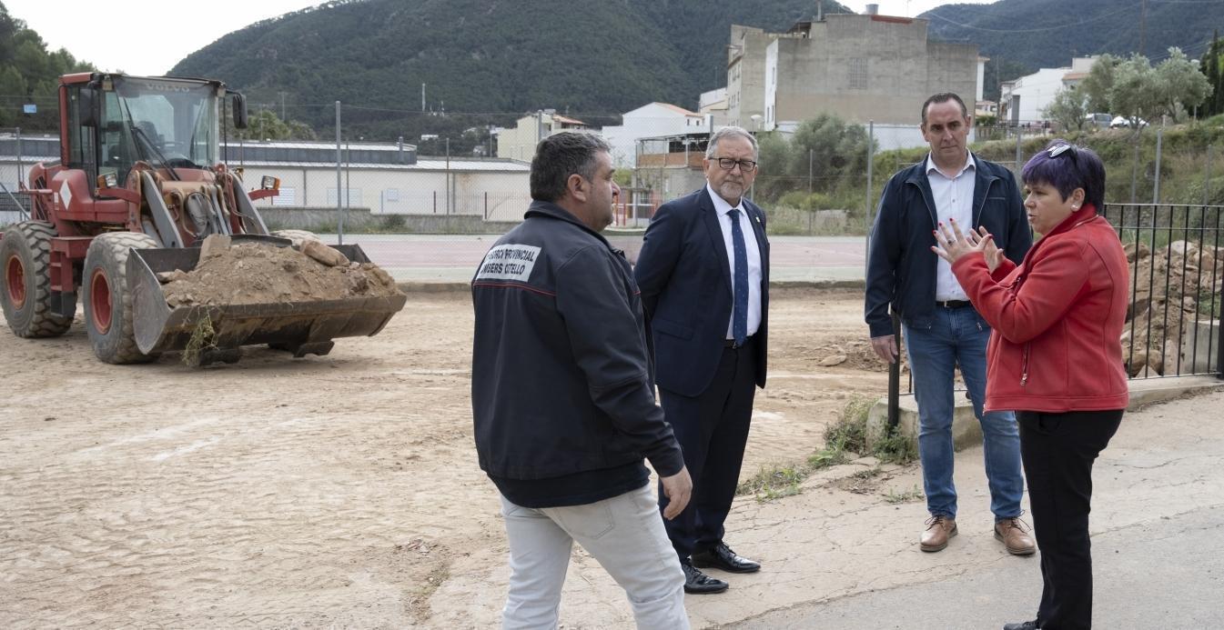 La Diputación de Castellón repara la pista de l’Oret en Eslida para que los agricultores y los equipos forestales de extinción puedan volver a utilizarla