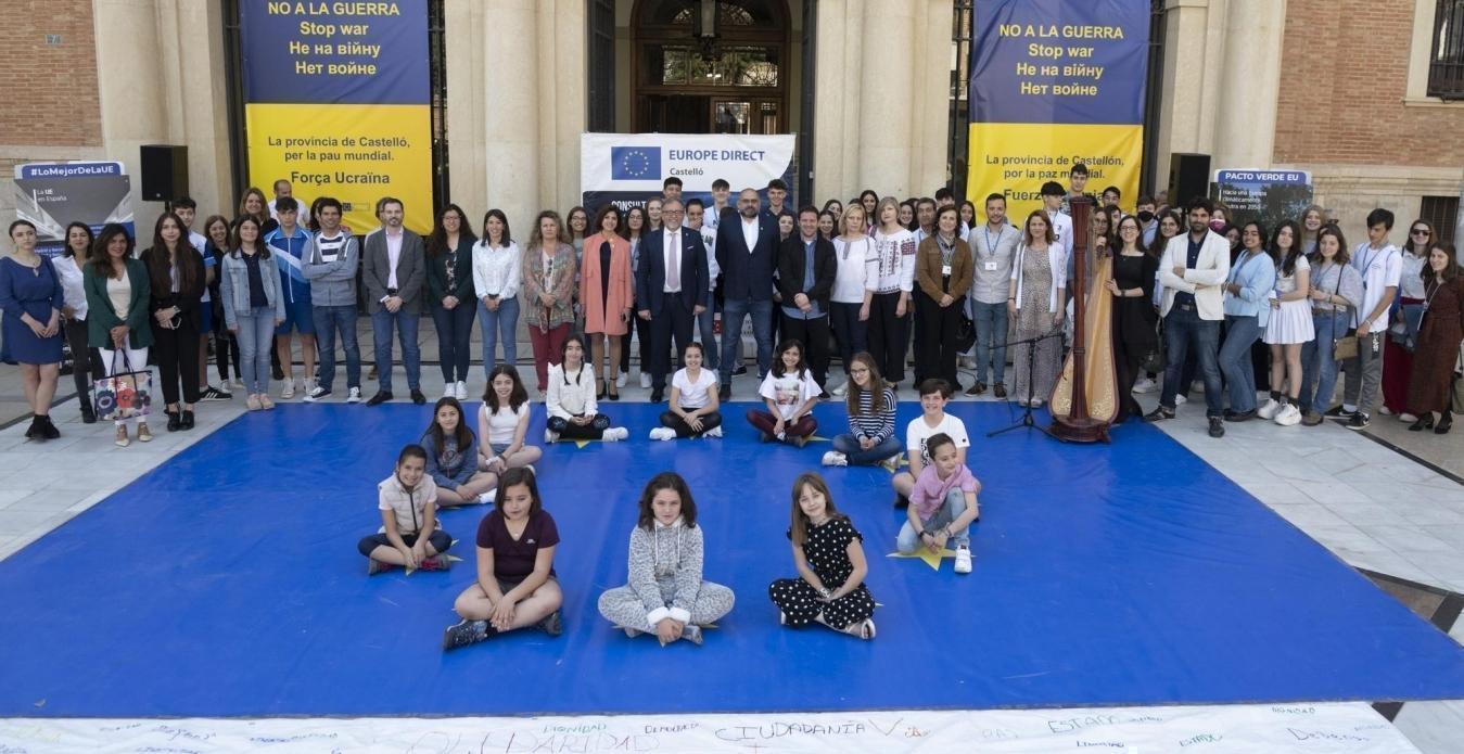 La Diputación de Castelló celebrará el Día de Europa con las Escuelas Embajadoras, una exposición y la campaña #UnaSemillaPorEuropa