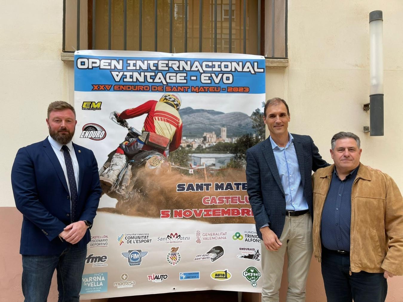 La Diputació de Castelló aposta pel motor de primer nivell amb l’Open Internacional Vintage de Sant Mateu
