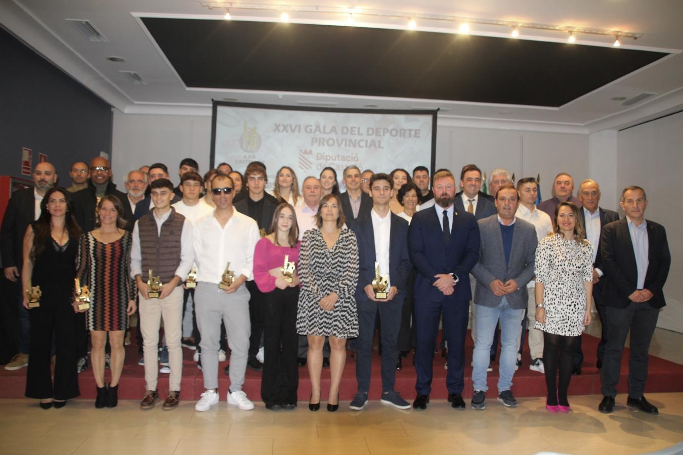 La Diputació de Castelló reconeix l'esforç i dedicació dels esportistes castellonencs en la XXVI Gala Provincial de l'Esport