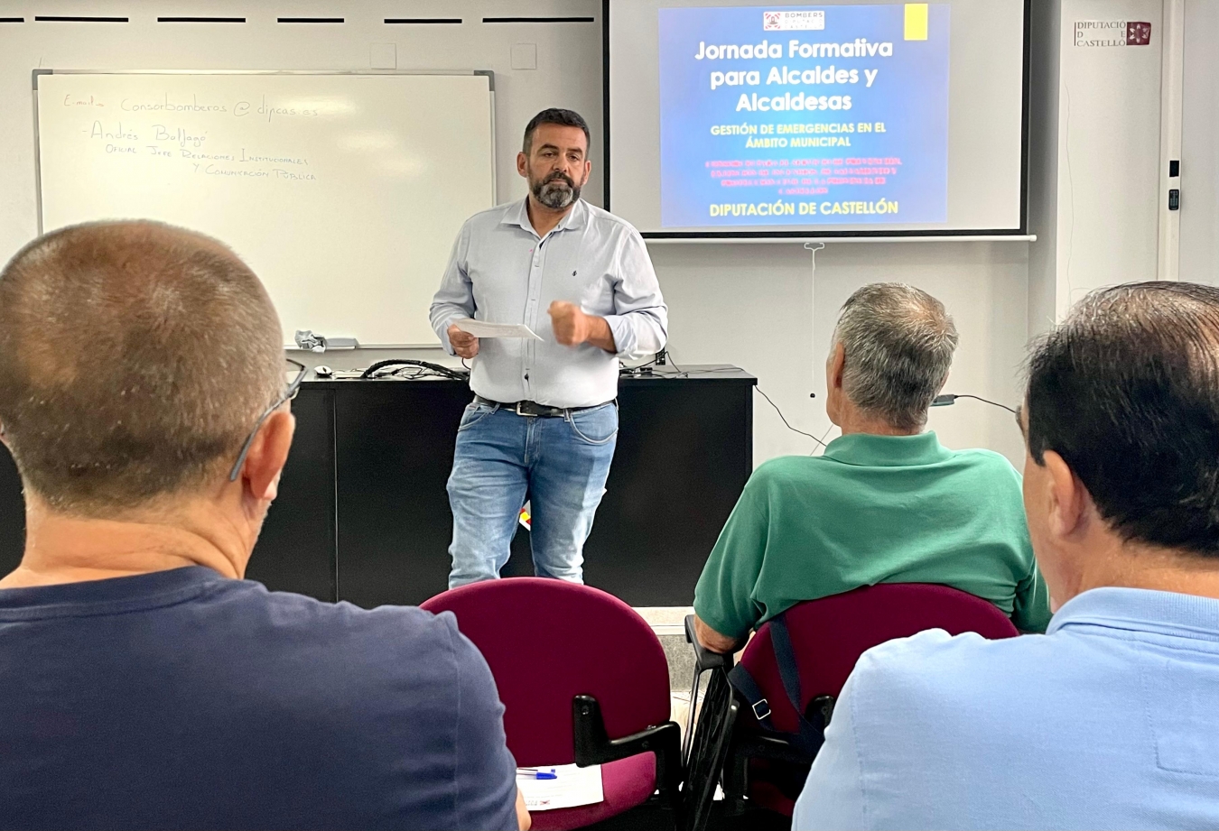 El Consorci Provincial de Bombers de Castelló forma als alcaldes i alcaldesses en gestió i planificació d'emergències en l'àmbit municipal