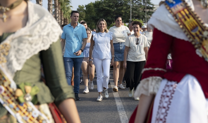 Marta Barrachina participa en la romería del Salvador y pone en valor la restauración del retablo mayor del patrón de Onda con una inversión de la Diputación de 50.000 euros