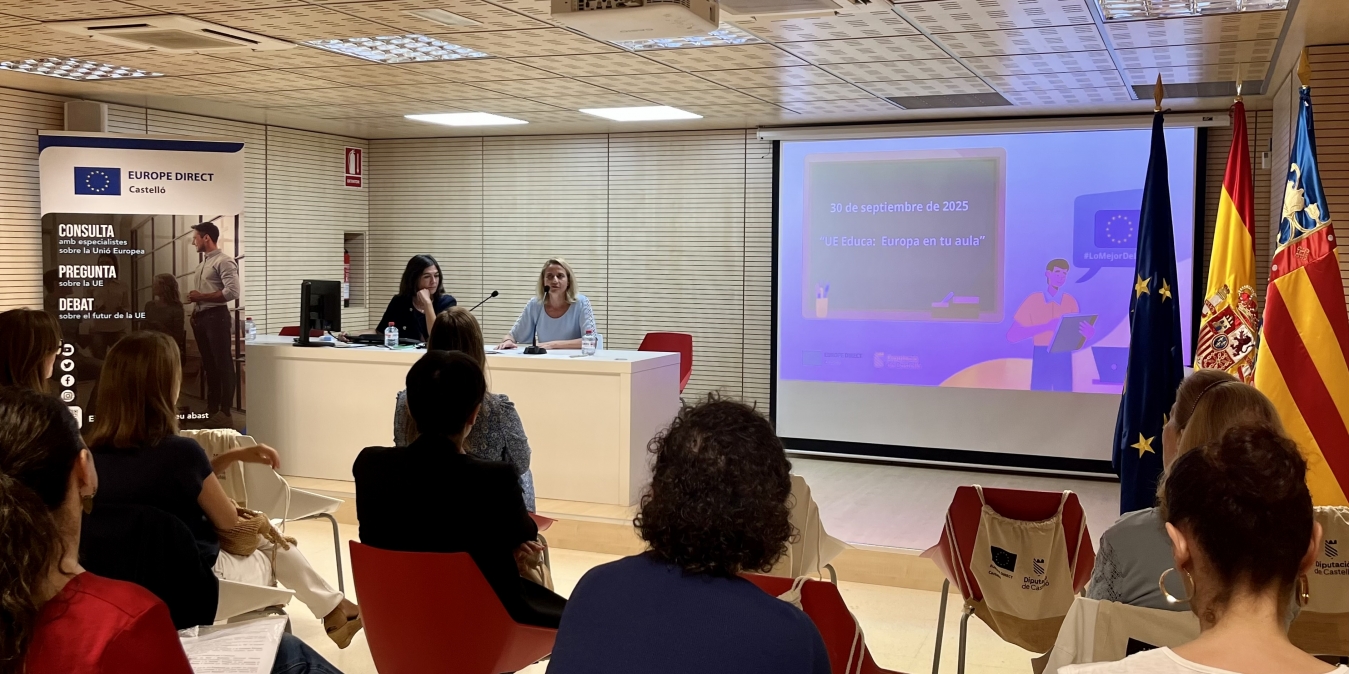 La Diputación de Castellón acerca las oportunidades y recursos educativos de la Unión Europea al profesorado de la provincia a través de UE Educa