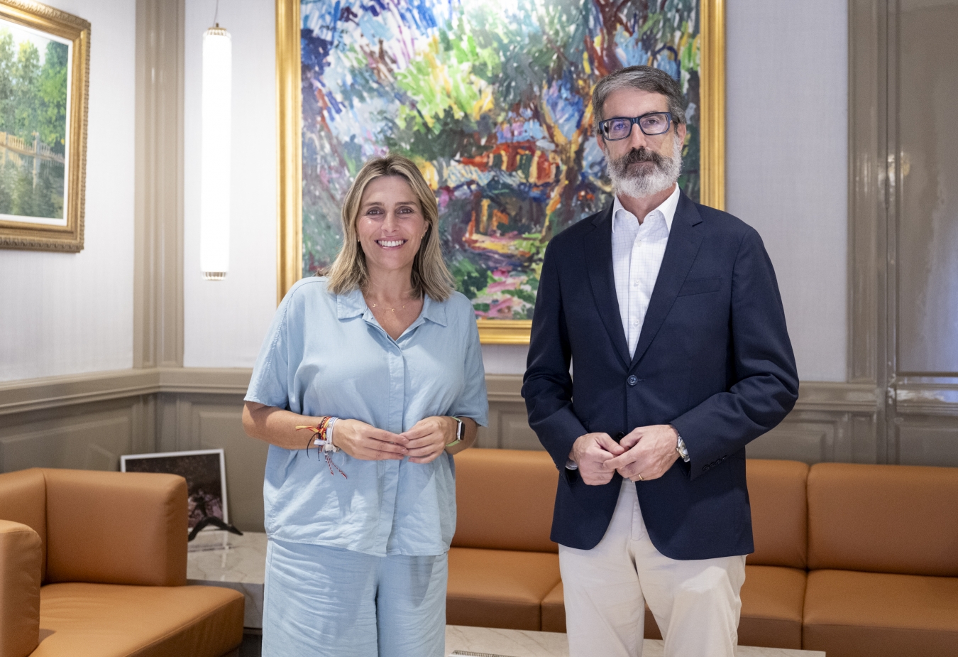 Marta Barrachina analiza junto a Justo Vellón el potencial del sector aeroespacial como palanca del plan Futur Província