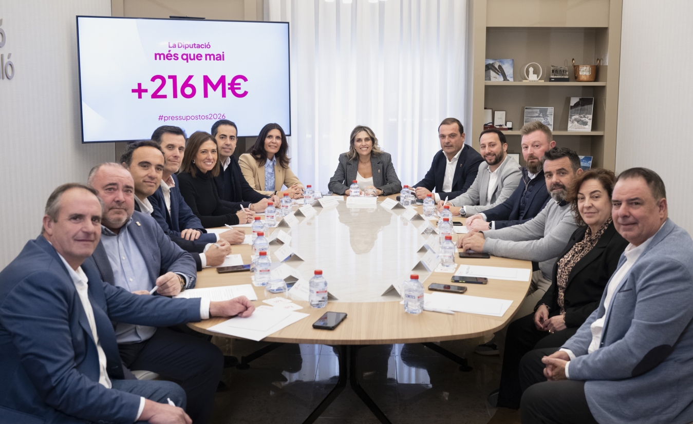 La Diputación aprobará el 2 de diciembre más de 216 millones de euros para el Presupuesto 2026 que atiende, más que nunca, a los municipios y al conjunto de los castellonenses