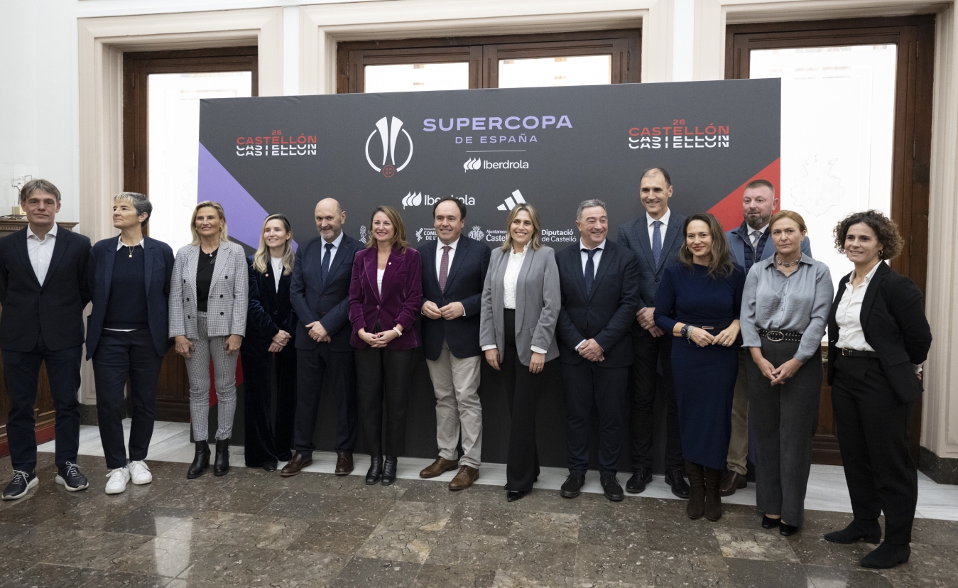 La Diputación celebra la llegada de la Supercopa de España femenina a Castellón