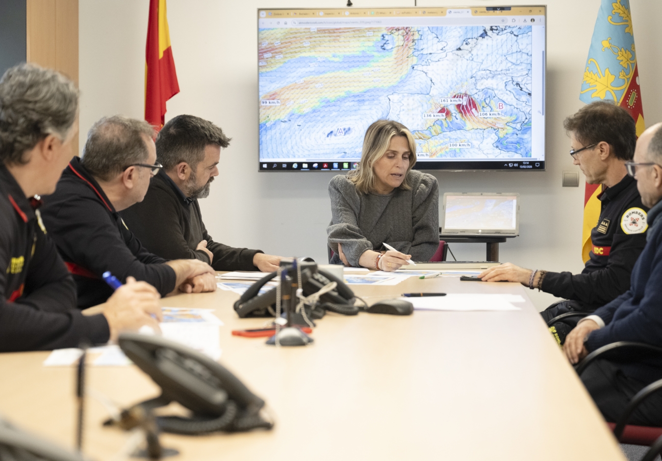 Marta Barrachina agradece la concienciación ciudadana y cifra en 310 servicios y tres incendios el balance de la alerta roja por vientos en la provincia-copia