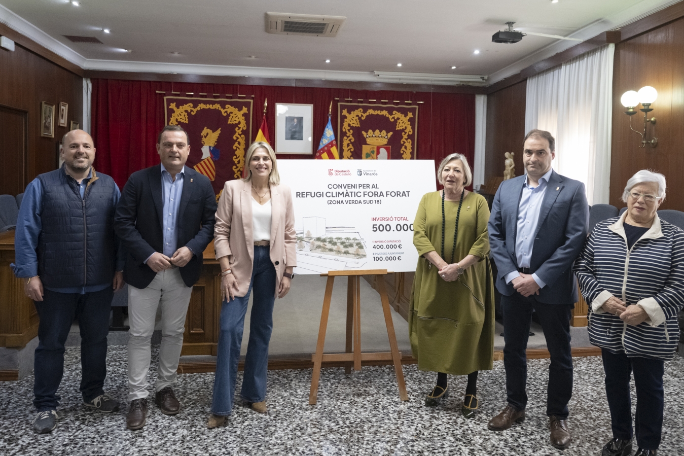 La Diputación de Castellón se alía con Vinaròs para impulsar el plan de regeneración urbana y hacer realidad un refugio climático en Fora Forat