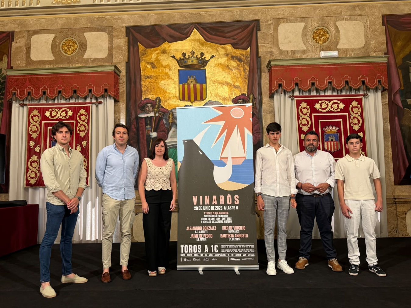 La Diputación de Castellón impulsa una novillada en Vinaròs para poner en valor la formación y el talento de la Escuela Taurina