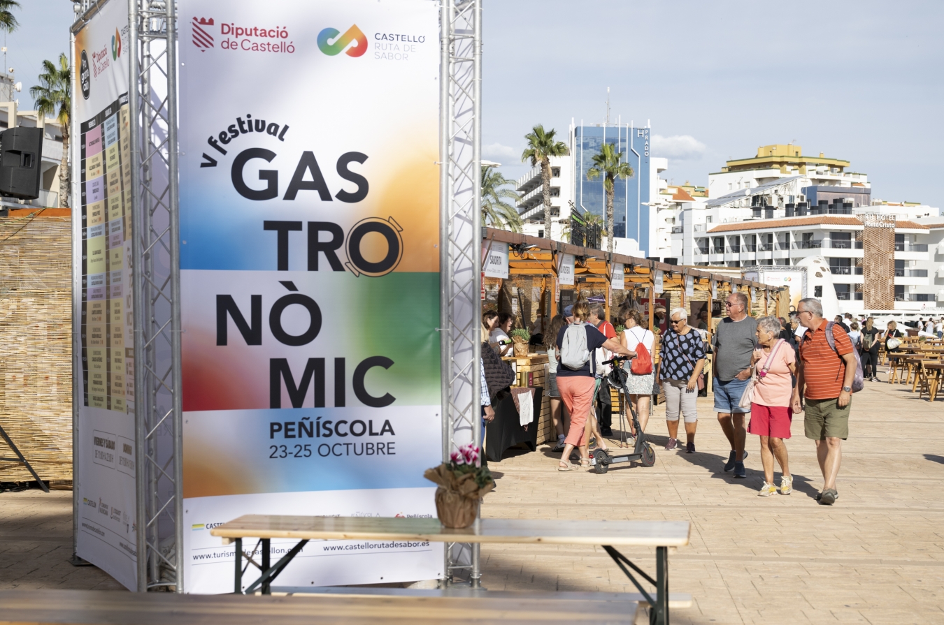 La Diputación de Castellón cierra con una gran afluencia de público el V Festival Gastronómico ‘Castelló Ruta de Sabor’ celebrado en Peñíscola
